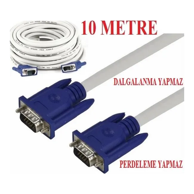 Alfais 4630 Data Vga To Vga Monitör Görüntü Kablosu 10 Metre