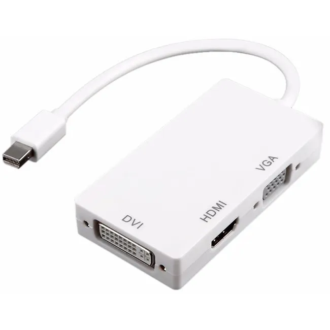 Alfais 4639 Mini Displayport Hdmi Vga Dvi Çevirici Dönüştürücü Adaptör Thunderbolt Display Port Kabl