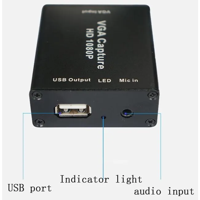 Alfais 4640 Usb Vga Capture Aktarıcı Çevirici Dönüştürücü Kart