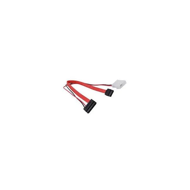 Alfais 4660 Sata 7 + 6 Pin Soket Slim Data Power Disk HDD Kablosu