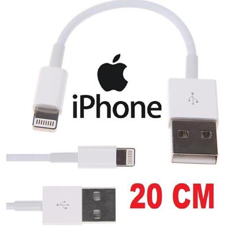 Alfais 4663 USB Lightning Kısa Data Şarj Kablosu 20 cm (Apple iPhone İçin)