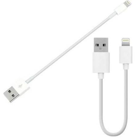 Alfais 4663 USB Lightning Kısa Data Şarj Kablosu 20 cm (Apple iPhone İçin)