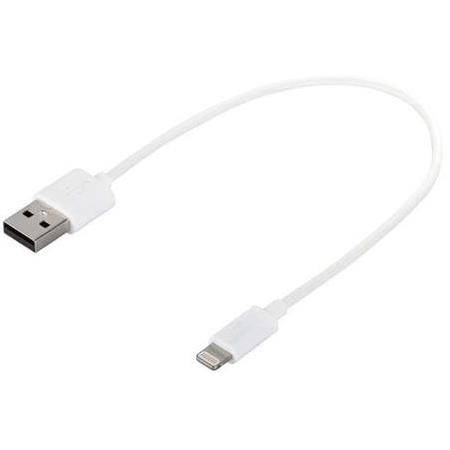 Alfais 4663 USB Lightning Kısa Data Şarj Kablosu 20 cm (Apple iPhone İçin)