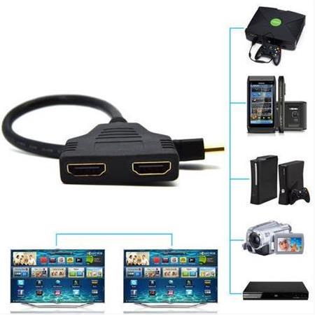 Alfais 4664 2 Port Hdmi Splitter Switch Çoklayıcı Çoklu Ekran