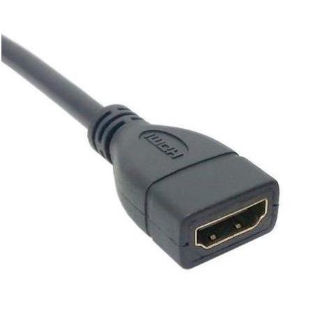 Alfais 4667 Hdmi Dişi Erkek Uzatma 90 Derece Dirsek Kablosu 1 Metre