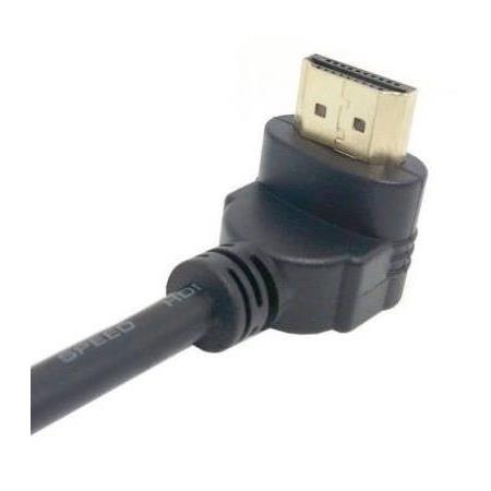 Alfais 4667 Hdmi Dişi Erkek Uzatma 90 Derece Dirsek Kablosu 1 Metre