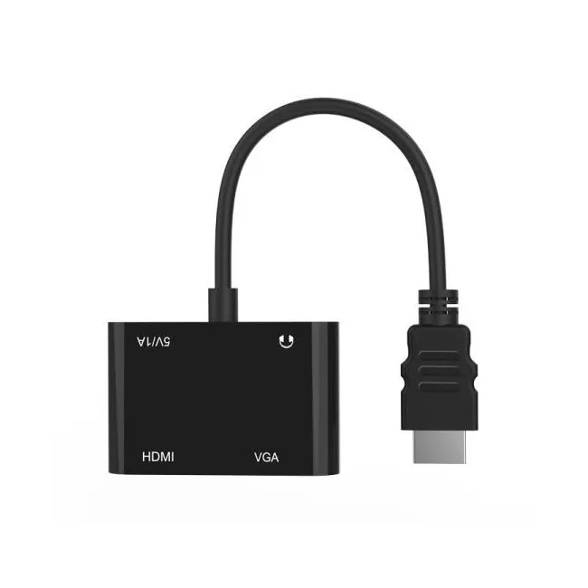 Alfais 4671 Hdmi To Hdmi + Vga Monitör Çevirici Ps4 Dönüştürücü Switch Splitter Adaptör