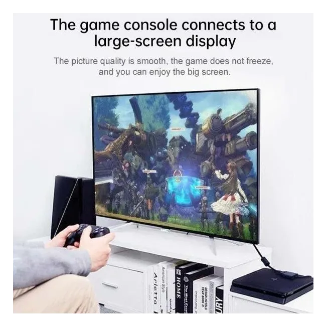 Alfais 4671 Hdmi To Hdmi + Vga Monitör Çevirici Ps4 Dönüştürücü Switch Splitter Adaptör