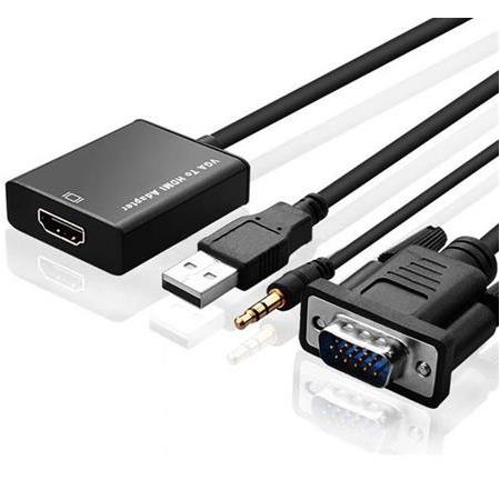 Alfais 4674 Vga To Hdmi Çevirici Dönüştürücü Adaptör Kablo Ucu Çevirici