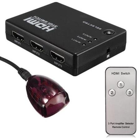 Alfais 4678 3 Port Hdmi Switch Çoklayıcı Çoğaltıcı Kumandalı