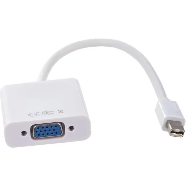 Alfais 4689 Mini Displayport to VGA Çevirici Dönüştürücü Macbook Adaptör Kablosu