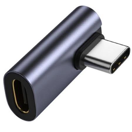 Alfais 6027 USB Type-C Uzatıcı Çevirici Dönüştürücü Adaptör 90 Derece L Tipi  Erkek - Dişi