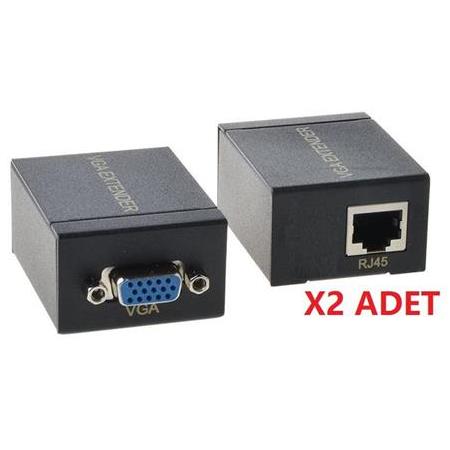 Alfais 4896 Rj45 Vga Ek Uzatici Cat5e 6 Kablos Extender 60 Metre