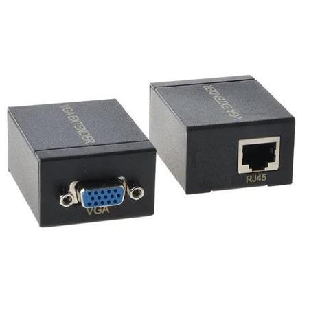 Alfais 4896 Rj45 Vga Ek Uzatici Cat5e 6 Kablos Extender 60 Metre