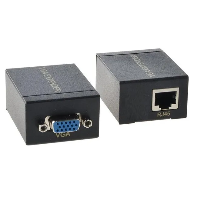 Alfais 4896 Rj45 Vga Ek Uzatici Cat5e 6 Kablos Extender 60 Metre