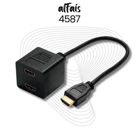 Alfais 4587 2 Port Hdmi Splitter Switch Çoklayıcı Çoklu Ekran