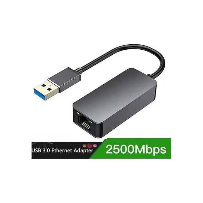 Alfais 4743 Usb To Ethernet 2500Mbps 2.5G Lan İnternet Çevirici Dönüştürücü Adaptör