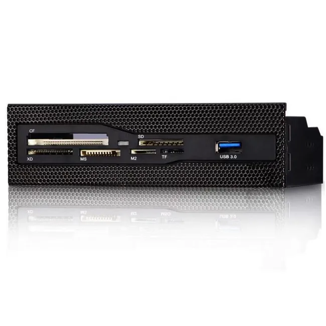 Alfais 6087 Usb 3.0 Ön Panel 5.25 inç Dahili Kart Okuyucu  Cf Sd Tf Ms M2 Xd Çoklu Medya