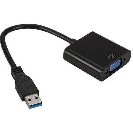 Alfais 4956s USB 3.0 To Vga Çevirici Dönüştürücü Adaptor Monitör Kablosu
