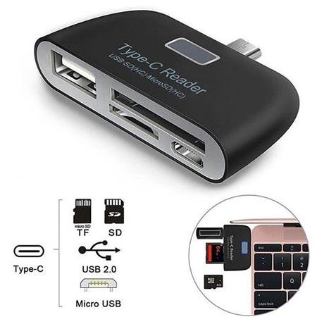 Alfais 4941s Type C Usb 3.1 Kart Okuyucu Micro Usb Sd Card Reader Çevirici