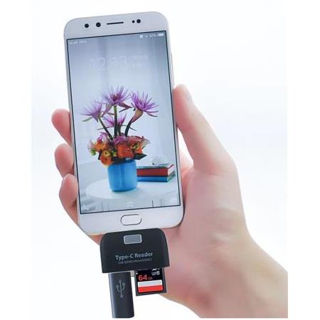 Alfais 4941s Type C Usb 3.1 Kart Okuyucu Micro Usb Sd Card Reader Çevirici