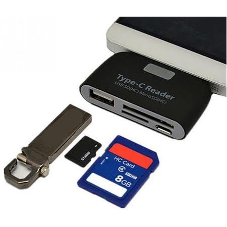 Alfais 4941s Type C Usb 3.1 Kart Okuyucu Micro Usb Sd Card Reader Çevirici