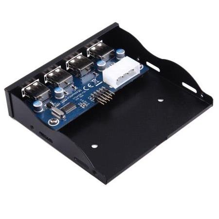 Alfais 4990 3.5 inç 4 Port Usb 9 Pin Dahili Floppy Disket Ön Panel Yuvası