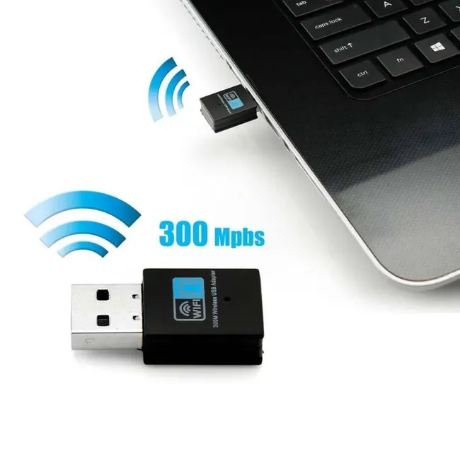 Alfais 6040 USB Adaptör Alıcı Kablosuz WiFi Adaptör Mini 300 Mbps Realtek RTL8192EU Chipset