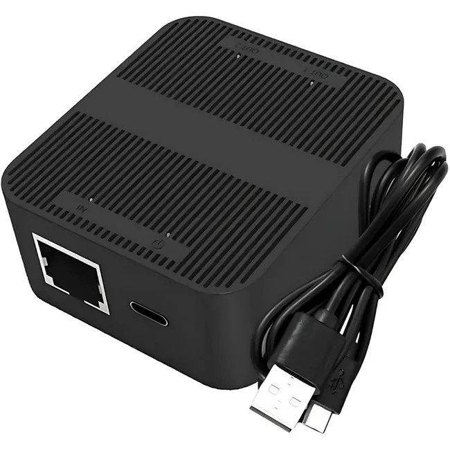 Alfais 4594 RJ45 Ethernet Splitter 1 Giriş 2 Çıkış 100Mbps Hız Çevirici Çoklayıcı