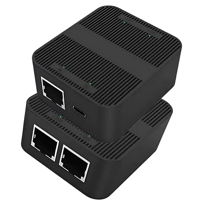 Alfais 4594 RJ45 Ethernet Splitter 1 Giriş 2 Çıkış 100Mbps Hız Çevirici Çoklayıcı