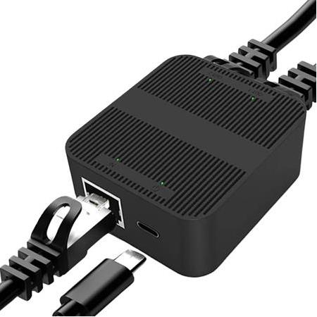 Alfais 4594 RJ45 Ethernet Splitter 1 Giriş 2 Çıkış 100Mbps Hız Çevirici Çoklayıcı