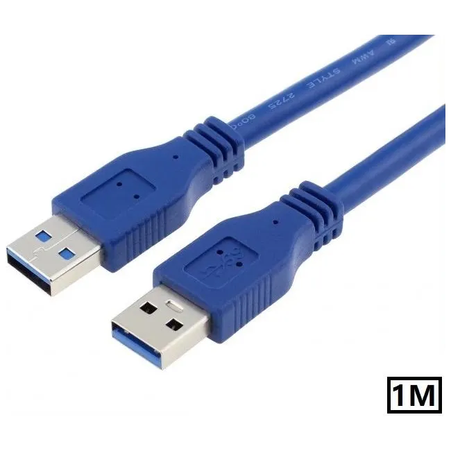 Alfais 5253 Usb 3.0 Erkek Erkek Ara Bağlantı Kablosu Uzatma Ekleme 1 Metre