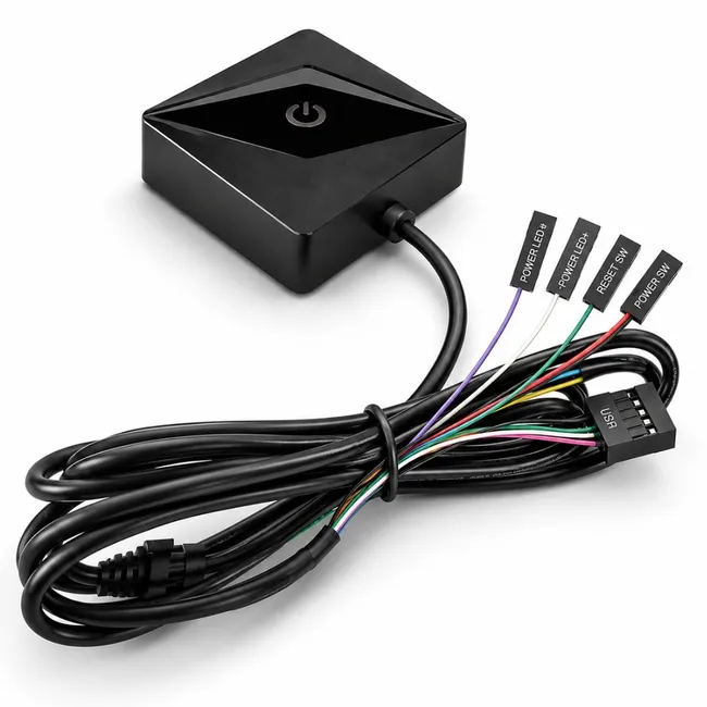 Alfais 6079 Harici PC Power Switch Reset USB 2.0 170cm