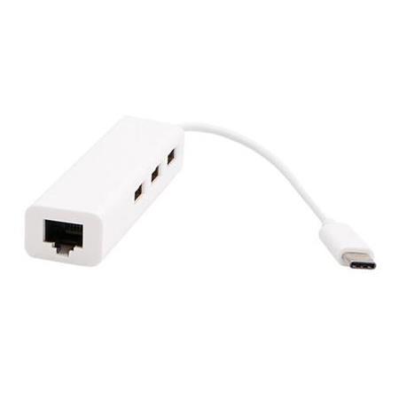 Alfais 4693 Usb 3.1 Type C Hub Ethernet Çevirici Çoklayıcı Dönüştürücü Adaptör