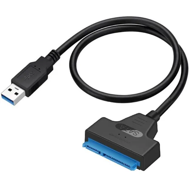 Alfais 4706 Usb 3.0 Yüksek Hızlı 2.5 Inç Sata Ssd Ve Hdd Harddisk Kablosu 50cm