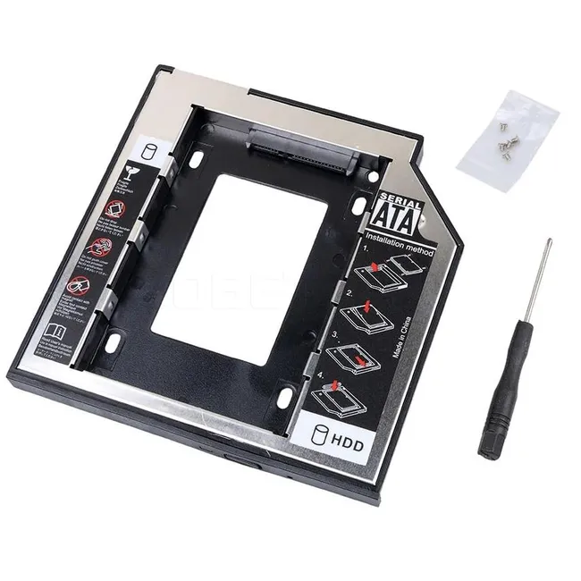 Alfais 4717 12.7mm Sata Hdd Harddisk Caddy Kızak Kutu Laptop Ssd Notebook Ikinci Hdd Takma