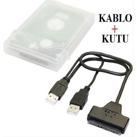 Alfais 4719 2.5'' inç Sata To USB Hdd Ssd Çevirici Adaptör Kablosu + Kutu
