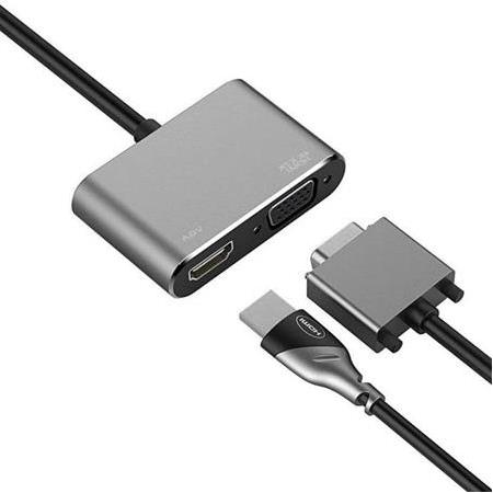 Alfais 4728 USB Type C To Hdmi VGA 3.1 4K Çevirici Dönüştürücü Adaptör