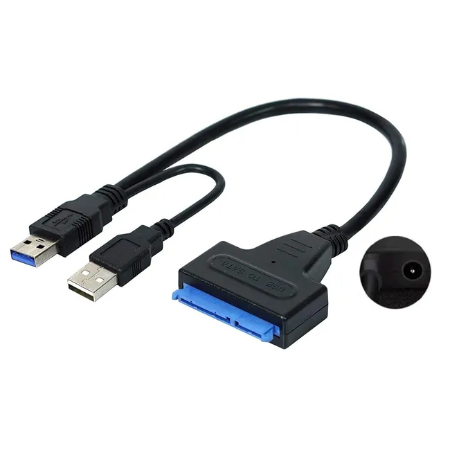 Alfais 4741 USB 3.0 2.5 3.5 İnç Sata SSD HDD Hard Disk Çevirici Dönüştürücü Adaptör Kablosu