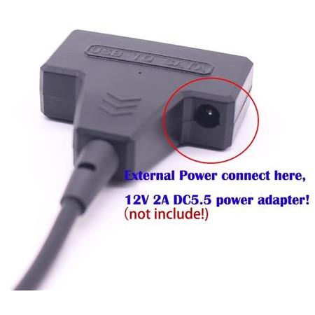 Alfais 4741 USB 3.0 2.5 3.5 İnç Sata SSD HDD Hard Disk Çevirici Dönüştürücü Adaptör Kablosu