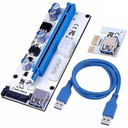 Alfais 4748 Pcı E Express 1X To 16X Usb 3.0 Riser Yükseltici Uzatma Kartı 008s