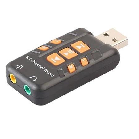 Alfais 4753 Harici 8.1 Kanal Usb Çevirici 3.5mm Mikrofonlu Ses Kartı