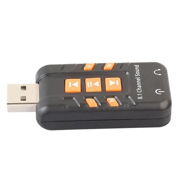 Alfais 4753 Harici 8.1 Kanal Usb Çevirici 3.5mm Mikrofonlu Ses Kartı