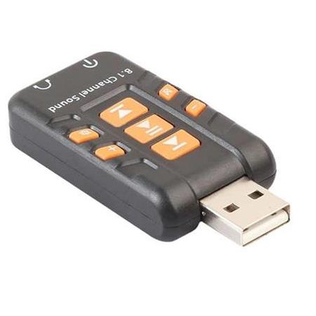 Alfais 4753 Harici 8.1 Kanal Usb Çevirici 3.5mm Mikrofonlu Ses Kartı