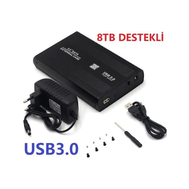 Alfais 4765 Usb 3.0 3.5 İnç Sata Usb Bağlantılı Hdd Harddisk Kutusu