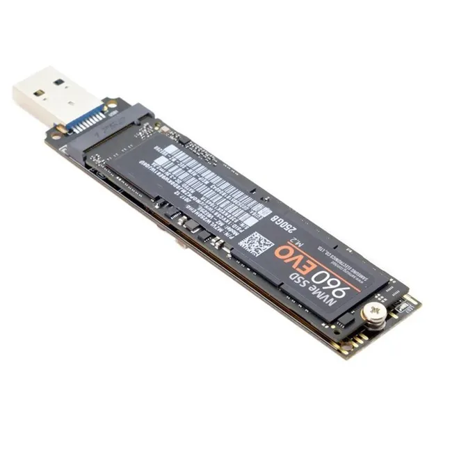 Alfais 4767 M.2 NVME SSD To USB 3.0 Pci-e Express M-Key Çevirici Dönüştürücü Adaptör Kutusu içi