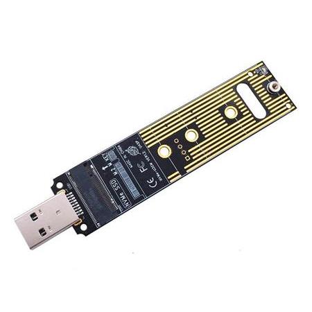Alfais 4767 M.2 NVME SSD To USB 3.0 Pci-e Express M-Key Çevirici Dönüştürücü Adaptör Kutusu içi