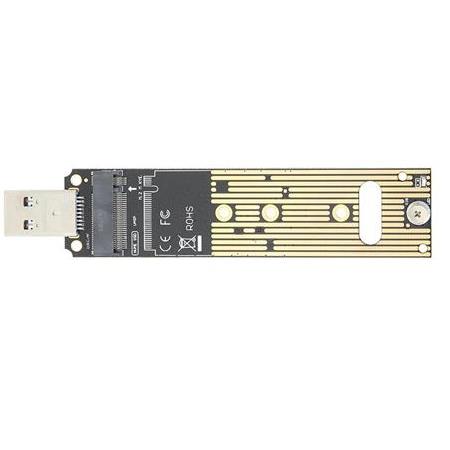 Alfais 4767 M.2 NVME SSD To USB 3.0 Pci-e Express M-Key Çevirici Dönüştürücü Adaptör Kutusu içi