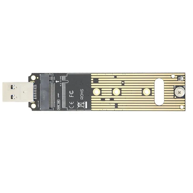 Alfais 4767 M.2 NVME SSD To USB 3.0 Pci-e Express M-Key Çevirici Dönüştürücü Adaptör Kutusu içi