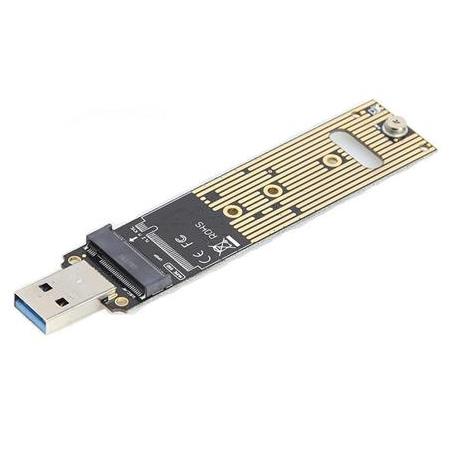 Alfais 4767 M.2 NVME SSD To USB 3.0 Pci-e Express M-Key Çevirici Dönüştürücü Adaptör Kutusu içi
